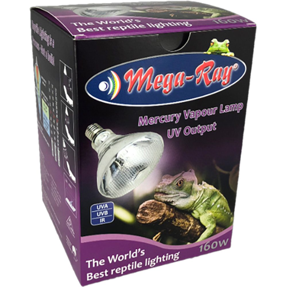 A Mega-Ray Mercury Vapor Reptile Lamp
