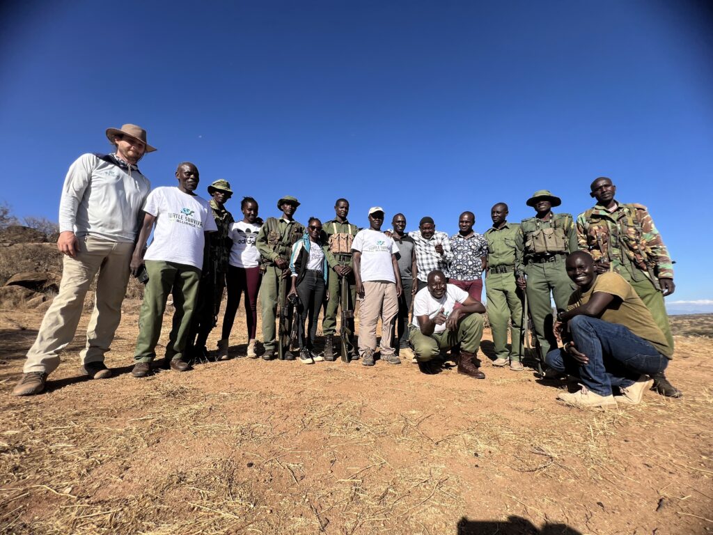 Pancake tortoise team at the Lewa Conservancy